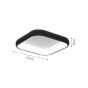 InLight Πλαφονιέρα οροφής LED 40W 3CCT από χρυσαφί μέταλλο και λευκό ακρυλικό D:45cm 42031-Golden